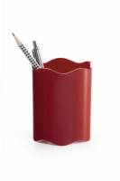 Durable Trend penneholder rund med bølgekant rød