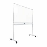 ECO Whiteboard tavle vendbart på hjul 150x90cm hvid