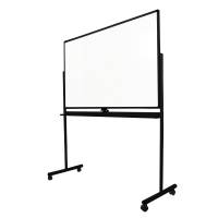 ECO Whiteboard tavle vendbart på hjul 150x90cm sort