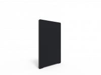Edge skærmvæg 100x150cm sort med grå liste