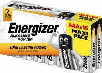 Energizer Alkaline Power AAA batteri E92, 16 stk pakning
