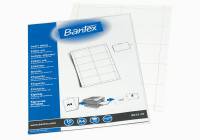 Bantex etiketteark til kongresmærke 55x90mm, hvid