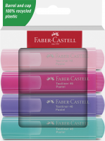 Faber-Castell textliner 46 pastel, med 4 farver