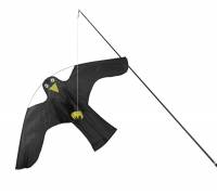 Fugleskræmsel - Duehøg drage med teleskobstang 4 meter