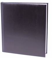 Gæstebog uden tryk 23x25cm Balacrom sort