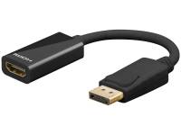 Goobay DisplayPort til HDMI adapter 4K60Hz Sort