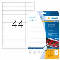 Herma etiket aftagelig vandafvisende 48,3x25,4 A4, 44 etiketter pr ark