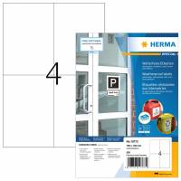 Herma etiket ekstra vejrbestandig 105x148, 80 ark med 4 etiketter