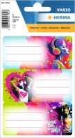 Herma stickers Vario skolebog musik piger 3 ark