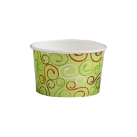 Isb&aelig;ger Luksus pap 150ml (5oz) &Oslash;86x50mm med m&oslash;nster