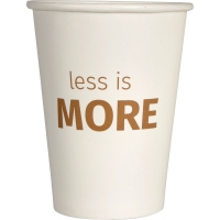 Kaffeb&aelig;ger LessIsMore &Oslash;8,9cm 38cl pap/PE hvid | Outlet
