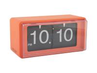 Karlsson Boxed Flip bord- og vægur 10x10cm orange
