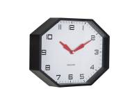 Karlsson Modern Factory Octagon vægur sort