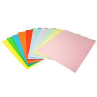 Kopipapir farvet A4 80g, pakke med 200 ark i 10 farver