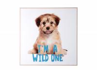 Lærreds billede Puppy I'm A Wild One 40cm 