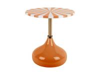 Leitmotiv Candy Swirl loungebord Ø41cm orange og hvid