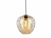 Leitmotiv Pendant Glamour Globe loftlampe Ø25cm glas brun