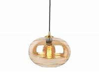 Leitmotiv Pendant Glamour Sphere loftlampe Ø30cm glas brun