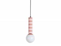 Leitmotiv Rayado loftlampe 12x38cm lyserød