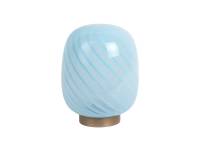 Leitmotiv Summer Globe bordlampe 15,6x20cm glas blå