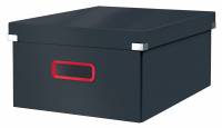 Leitz Cosy Click & Store Cube opbevaringsboks 369x200x482mm grå