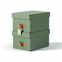 Leitz Puro arkivboks med låg 200x150x280mm grøn, 2 stk