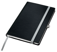 Leitz Style notesbog A5 linieret med hardcover sort