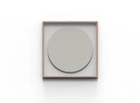Lintex A01 circle glastavle i ramme 100x100cm Soft, lys beige