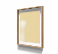 Lintex A01 glastavle i ramme 100x100cm Mellow, støvet gul