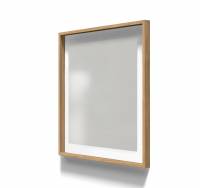 Lintex A01 glastavle i ramme 100x100cm Shy, grå