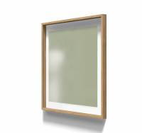 Lintex A01 glastavle med egetræsramme 100x100cm Fair, lys grøn