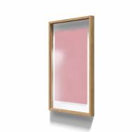Lintex A01 glastavle med egetræsramme 70x100cm Blush, lyserød