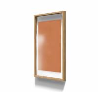 Lintex A01 glastavle med egetræsramme 70x100cm Brave, brændt orange
