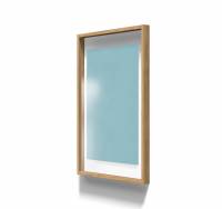 Lintex A01 glastavle med egetræsramme 70x100cm Calm, lys blå