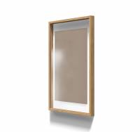 Lintex A01 glastavle med egetræsramme 70x100cm Cozy, brun