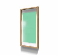 Lintex A01 glastavle med egetræsramme 70x100cm Free, mint grøn