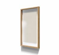 Lintex A01 glastavle med egetræsramme 70x100cm Lazy, lys brun