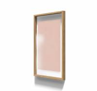 Lintex A01 glastavle med egetræsramme 70x100cm Naive, rosa