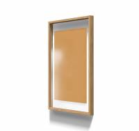 Lintex A01 glastavle med egetræsramme 70x100cm Sunny, bronze