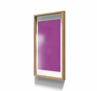 Lintex A01 glastavle med egetræsramme 70x100cm Vivid, violet