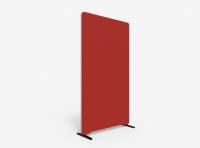 Lintex Edge Floor skærmvæg 100x180cm rød med hvid liste