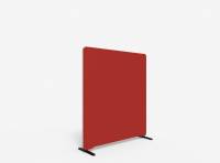 Lintex Edge Floor skærmvæg 120x135cm rød med hvid liste