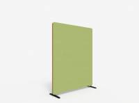 Lintex Edge Floor skærmvæg 120x150cm grøn med orange liste