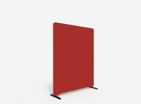 Lintex Edge Floor skærmvæg 120x150cm rød med hvid liste