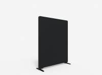 Lintex Edge Floor skærmvæg 120x150cm sort med grå liste