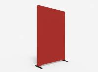 Lintex Edge Floor skærmvæg 120x180cm rød med sort liste