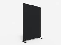 Lintex Edge Floor skærmvæg 120x180cm sort med grå liste