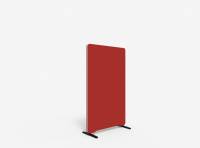 Lintex Edge Floor skærmvæg 80x135cm rød med hvid liste