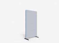 Lintex Edge Floor skærmvæg 80x150cm lys grå med blå liste