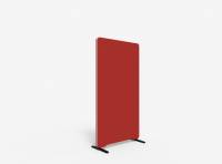 Lintex Edge Floor skærmvæg 80x150cm rød med hvid liste